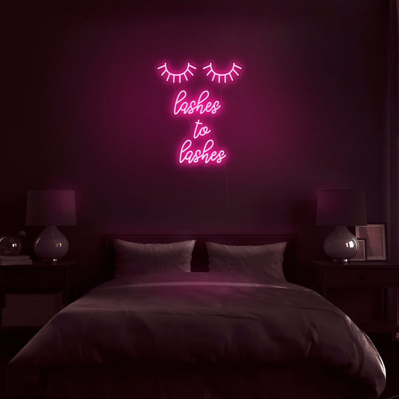 'Lashes To Lashes' Neon Sign - Nuwave Neon