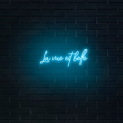 'La Vue Est Belle' Neon Sign - Nuwave Neon