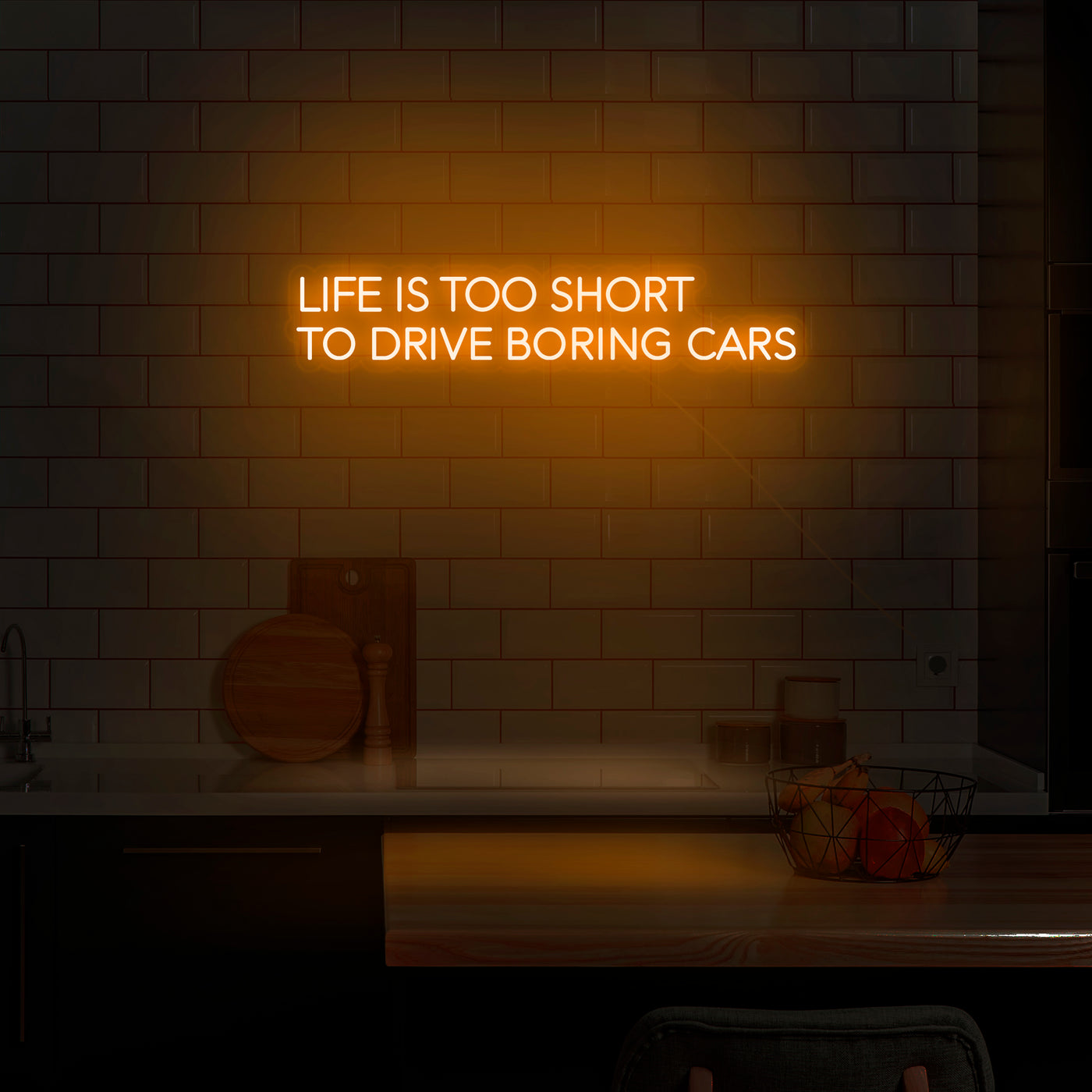 'Life Is Too Short To Drive Boring Cars' Neon Sign - Nuwave Neon