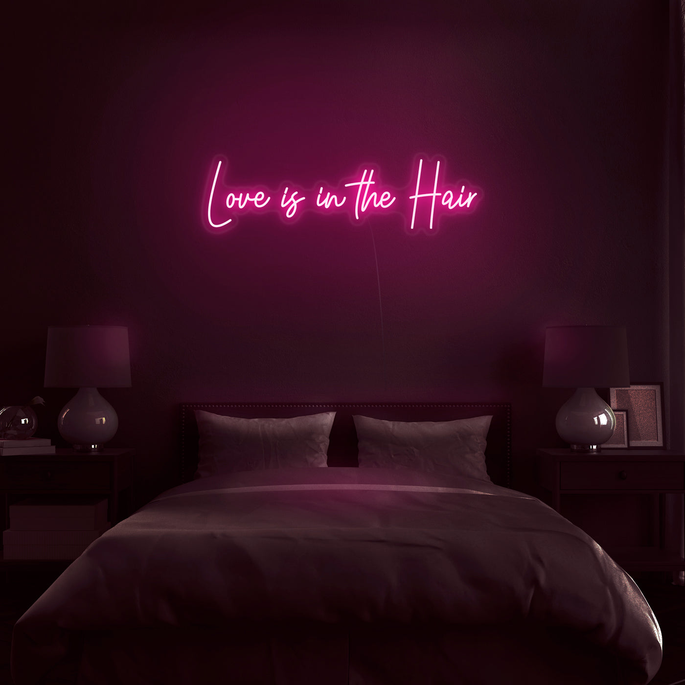 'Love Is In The Hair' Neon Sign - Nuwave Neon