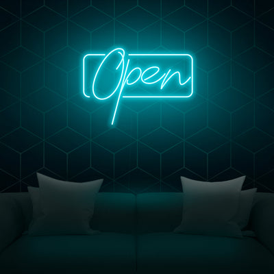 'Open' Script Neon Sign - Nuwave Neon