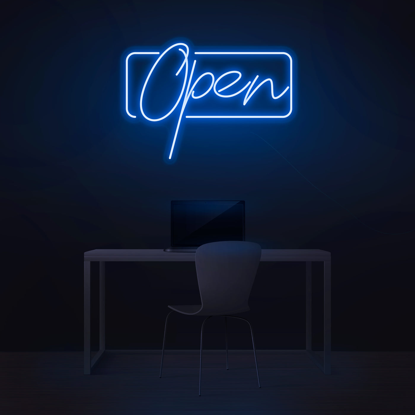 'Open' Script Neon Sign - Nuwave Neon