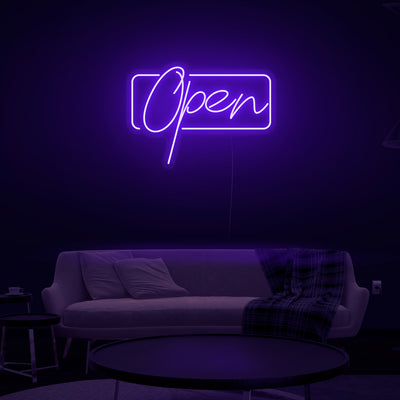 'Open' Script Neon Sign - Nuwave Neon