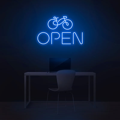 'Open' Bicycle Neon Sign