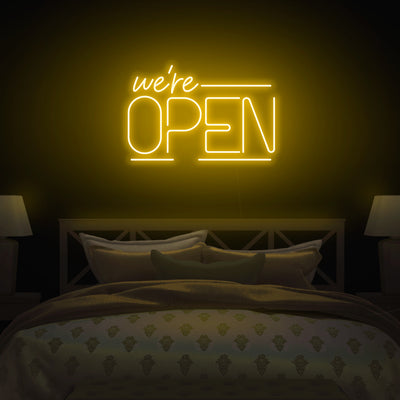 'We're Open' Neon Sign - Nuwave Neon