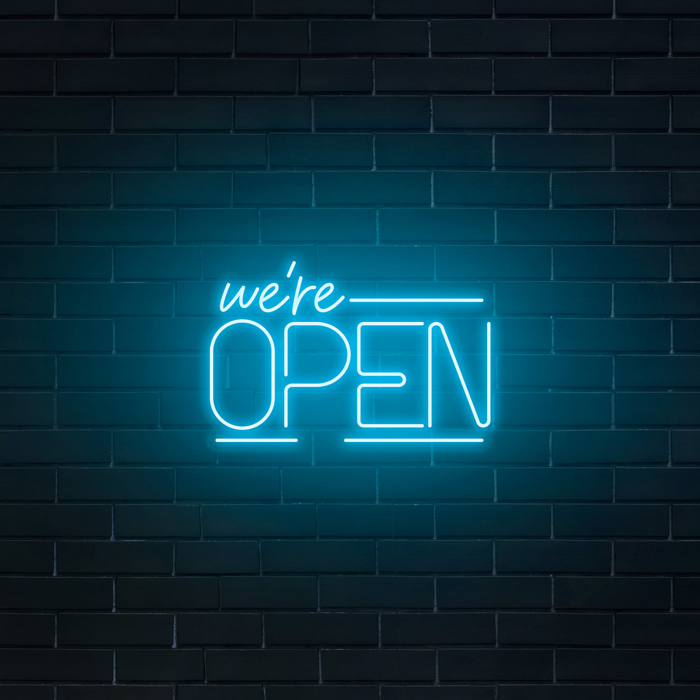 'We're Open' Neon Sign