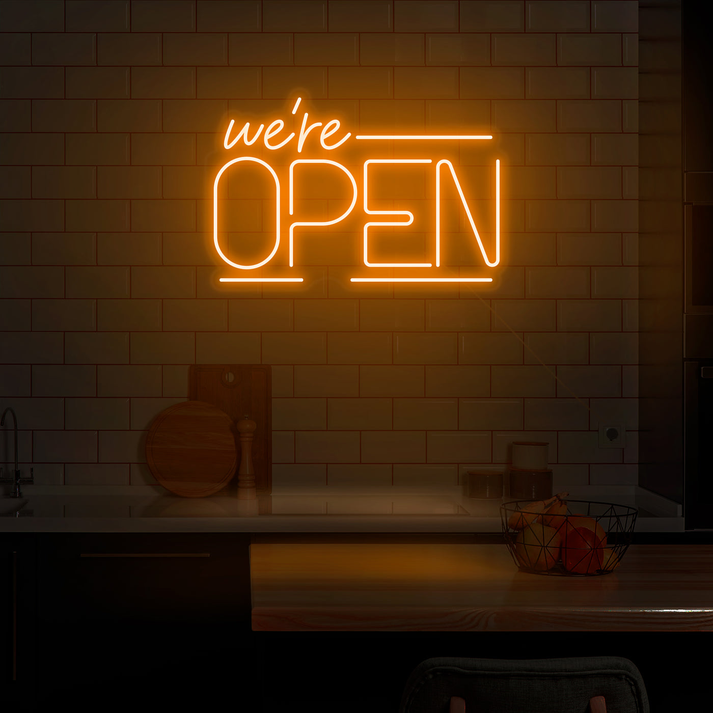 'We're Open' Neon Sign - Nuwave Neon