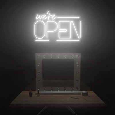 'We're Open' Neon Sign - Nuwave Neon