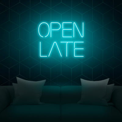 'Open Late' Neon Sign