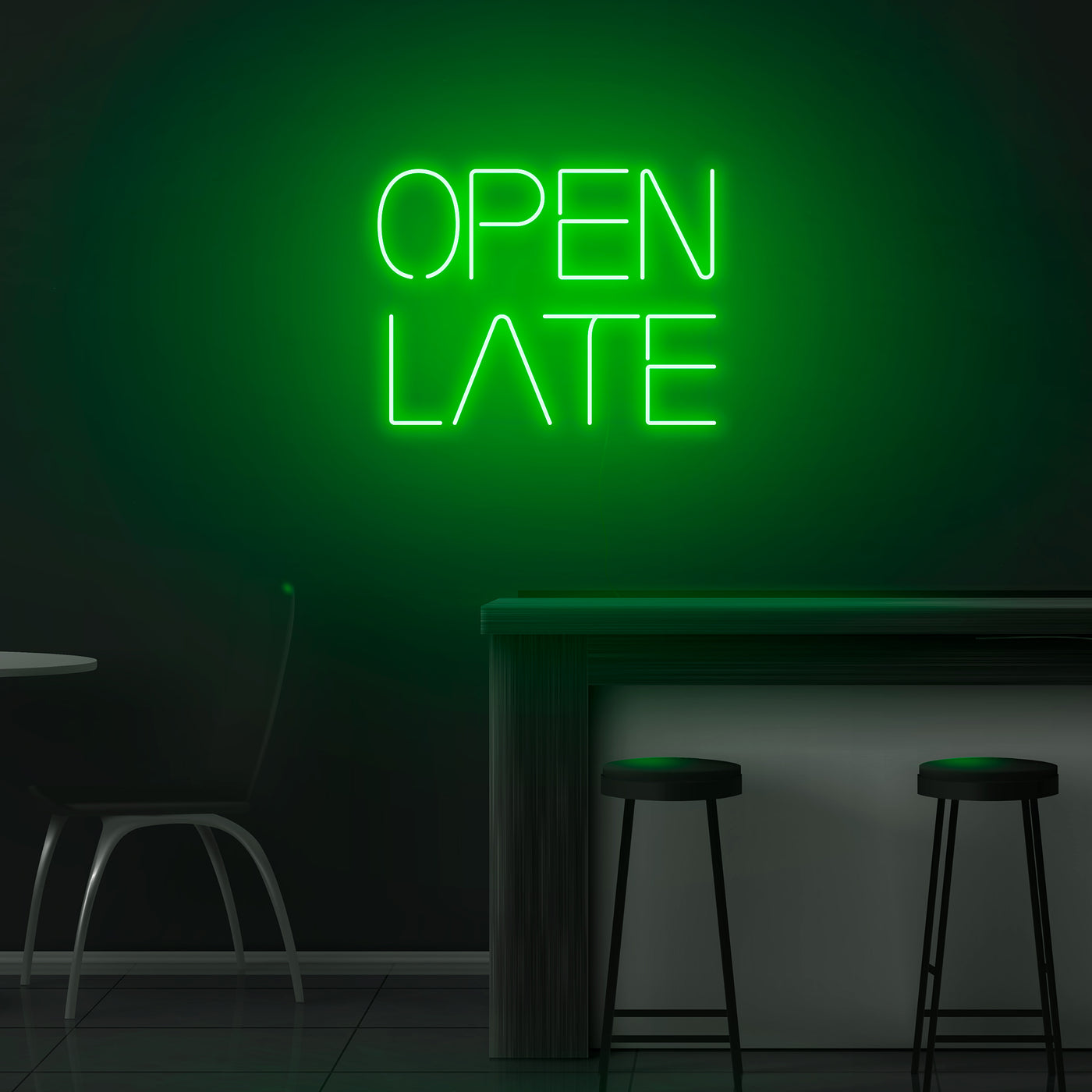 'Open Late' Neon Sign