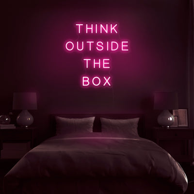 'Think Outside The Box' Neon Sign - Nuwave Neon