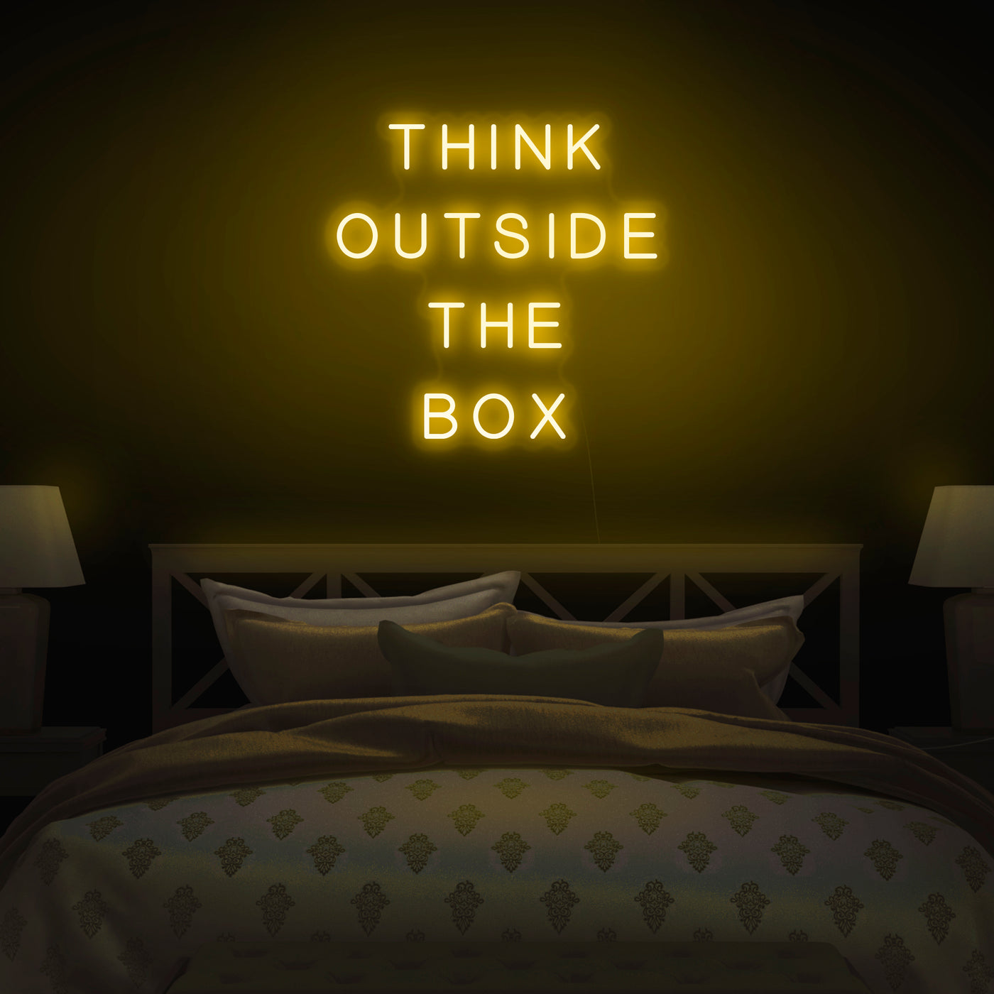 'Think Outside The Box' Neon Sign - Nuwave Neon