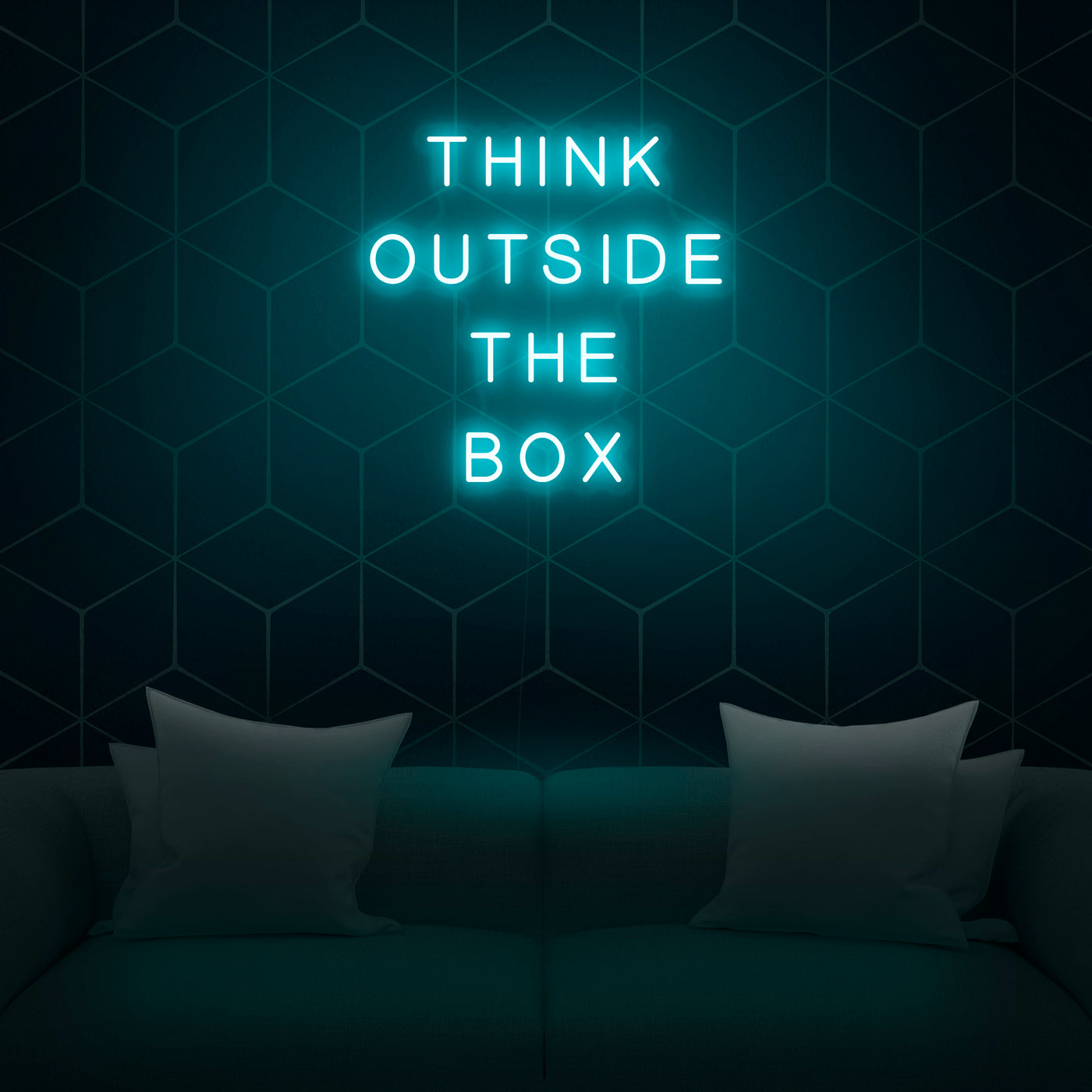 'Think Outside The Box' Neon Sign - Nuwave Neon