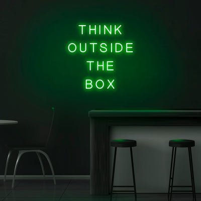 'Think Outside The Box' Neon Sign - Nuwave Neon