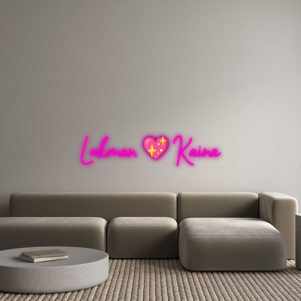 Your Custom Nuwave Neon: Lukman 💖 Kaina - Nuwave Neon