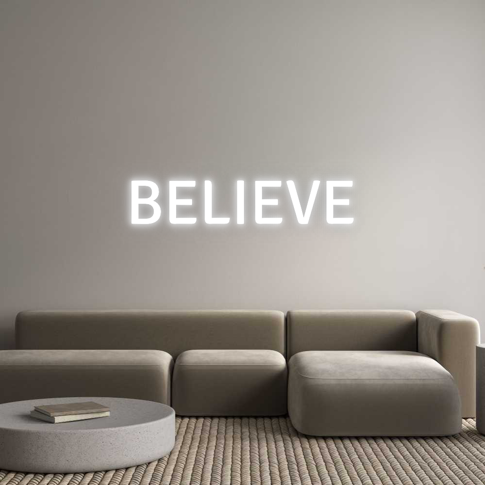 Your Custom AEG Nuwave Neon: BELIEVE - Nuwave Neon
