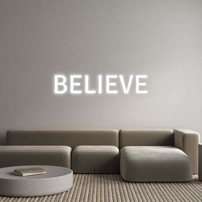 Your Custom AEG Nuwave Neon: BELIEVE - Nuwave Neon