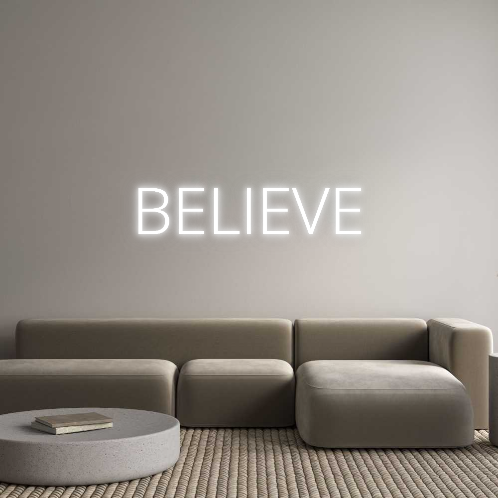 Your Custom AEG Nuwave Neon: BELIEVE - Nuwave Neon