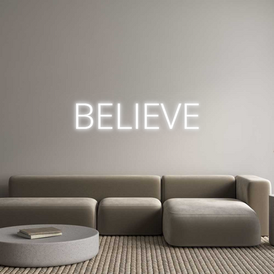 Your Custom AEG Nuwave Neon: BELIEVE - Nuwave Neon