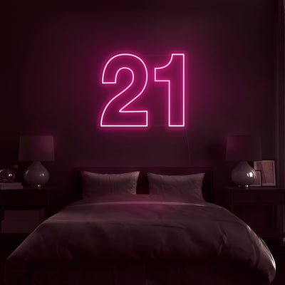 '21' Neon Sign - Nuwave Neon