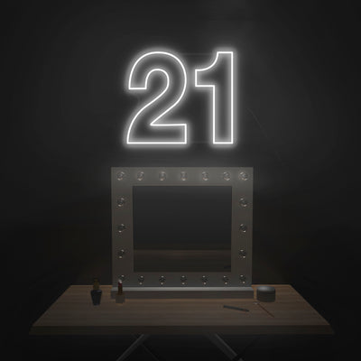 '21' Neon Sign - Nuwave Neon