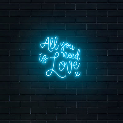 'All You Need Is Love' Neon Sign - Nuwave Neon
