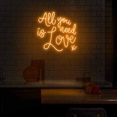 'All You Need Is Love' Neon Sign - Nuwave Neon