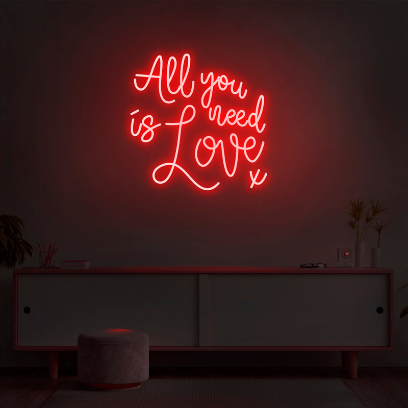 'All You Need Is Love' Neon Sign - Nuwave Neon