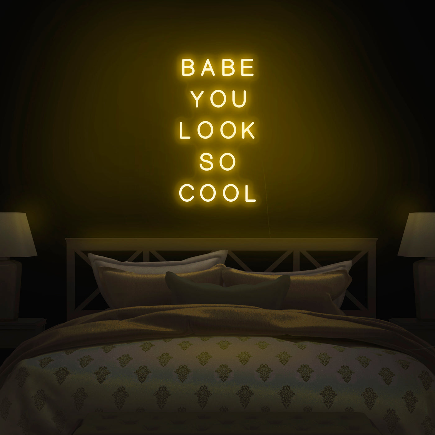 'Babe You Look So Cool' Neon Sign - Nuwave Neon