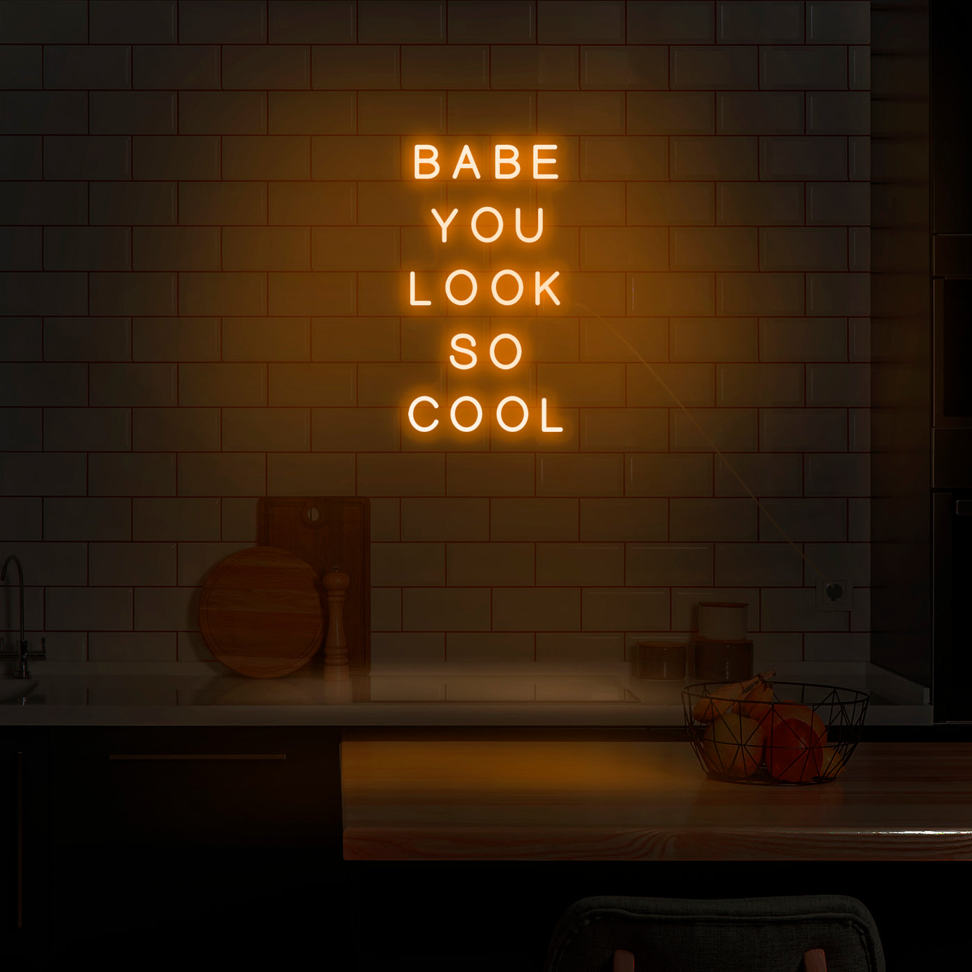 'Babe You Look So Cool' Neon Sign - Nuwave Neon