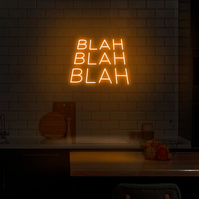 'Blah Blah Blah' Neon Sign - Nuwave Neon