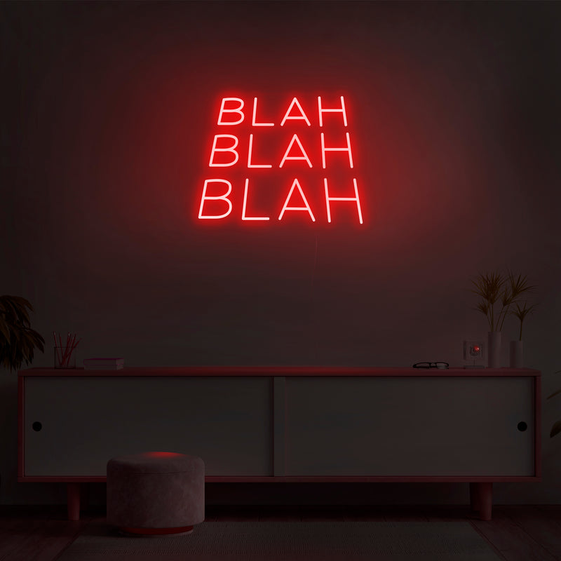 'Blah Blah Blah' Neon Sign - Nuwave Neon