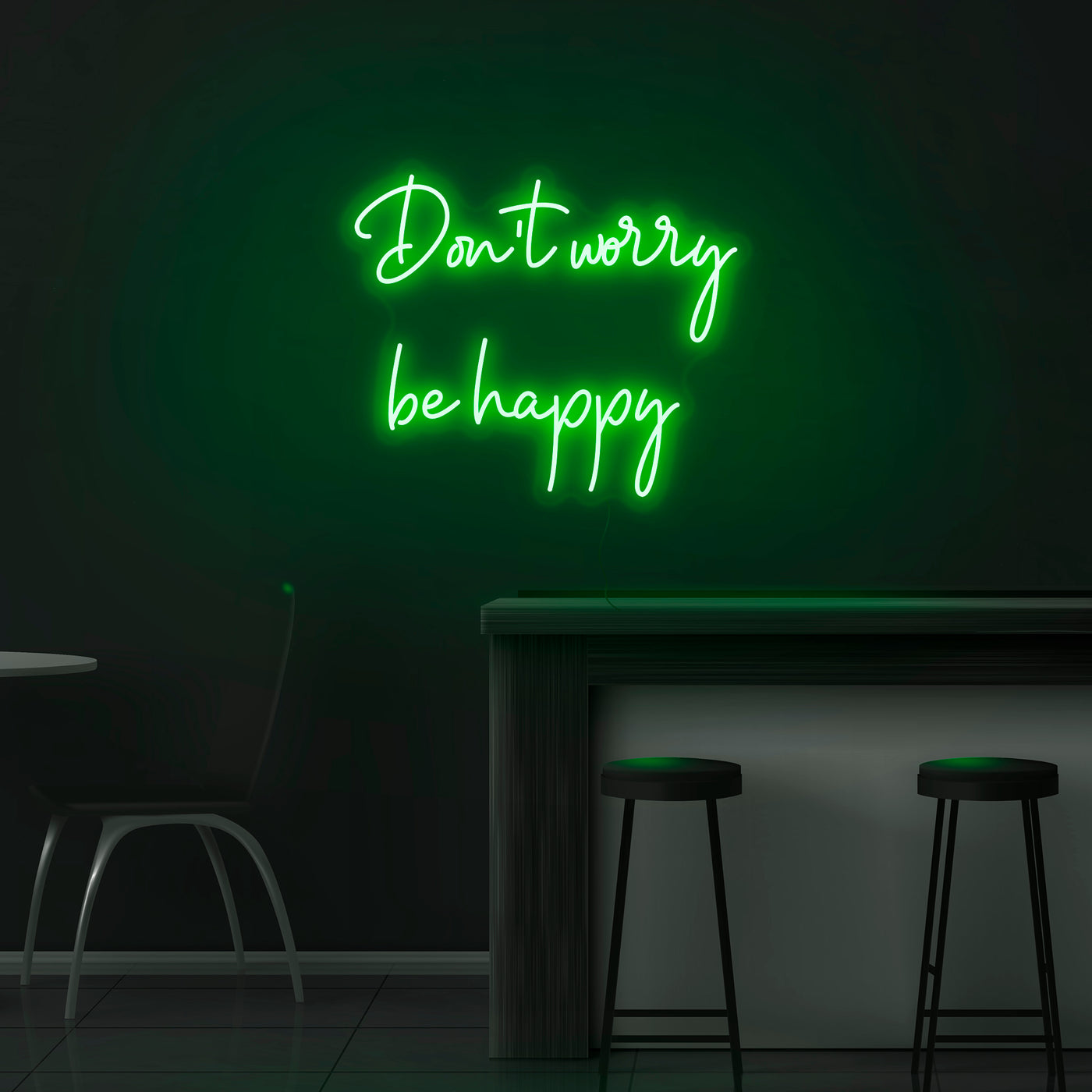 'Don't Worry Be Happy' Neon Sign - Nuwave Neon