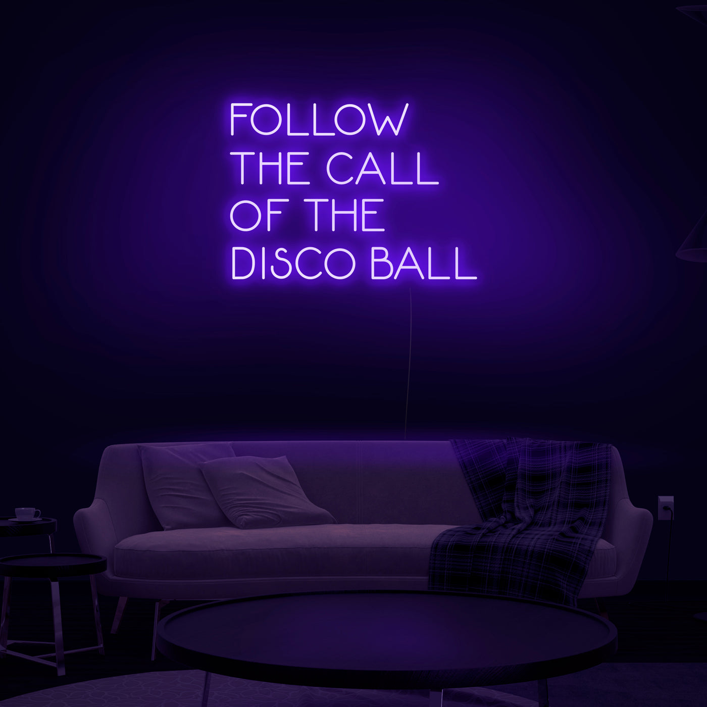 'Follow The Call Of The Disco Ball' Neon Sign - Nuwave Neon