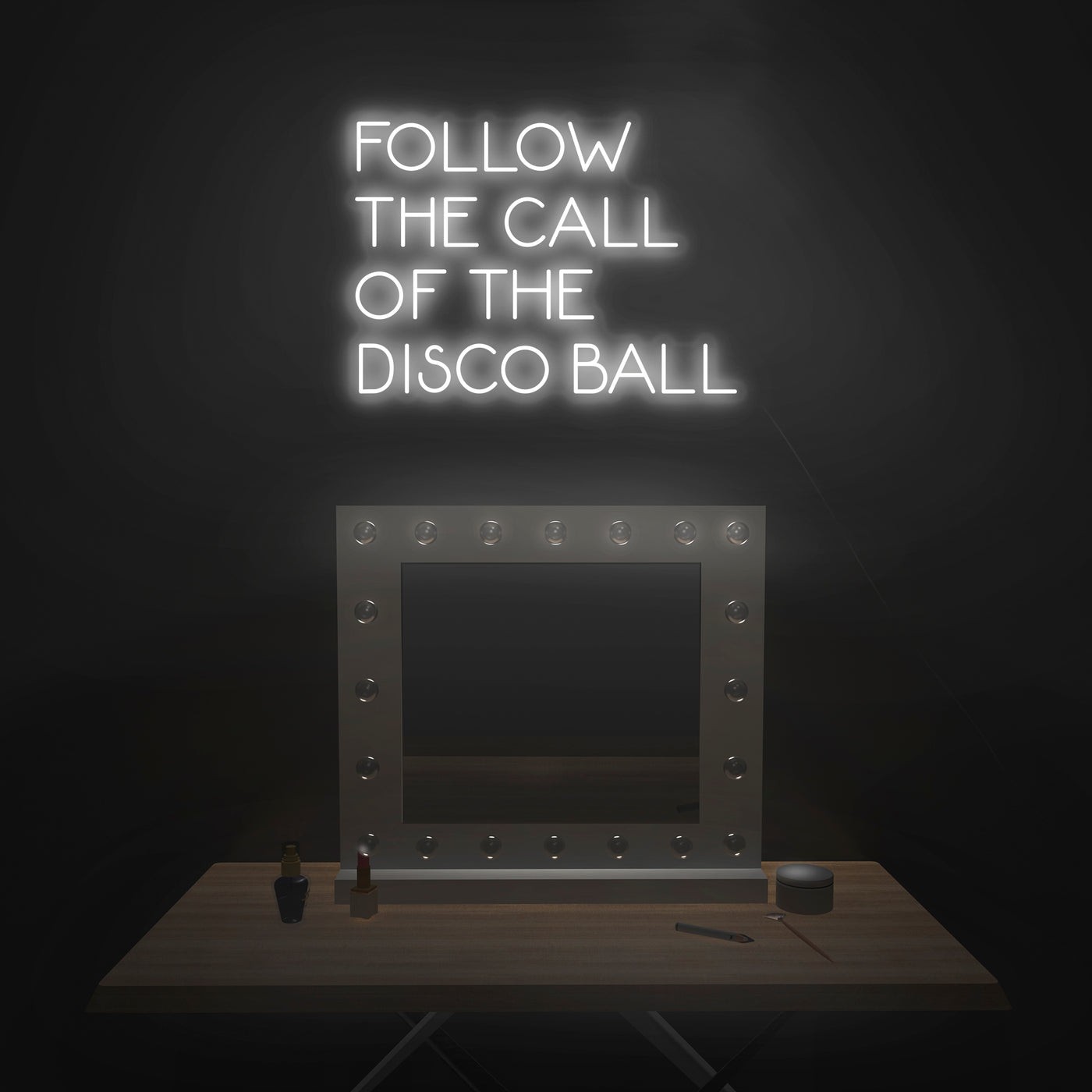 'Follow The Call Of The Disco Ball' Neon Sign - Nuwave Neon