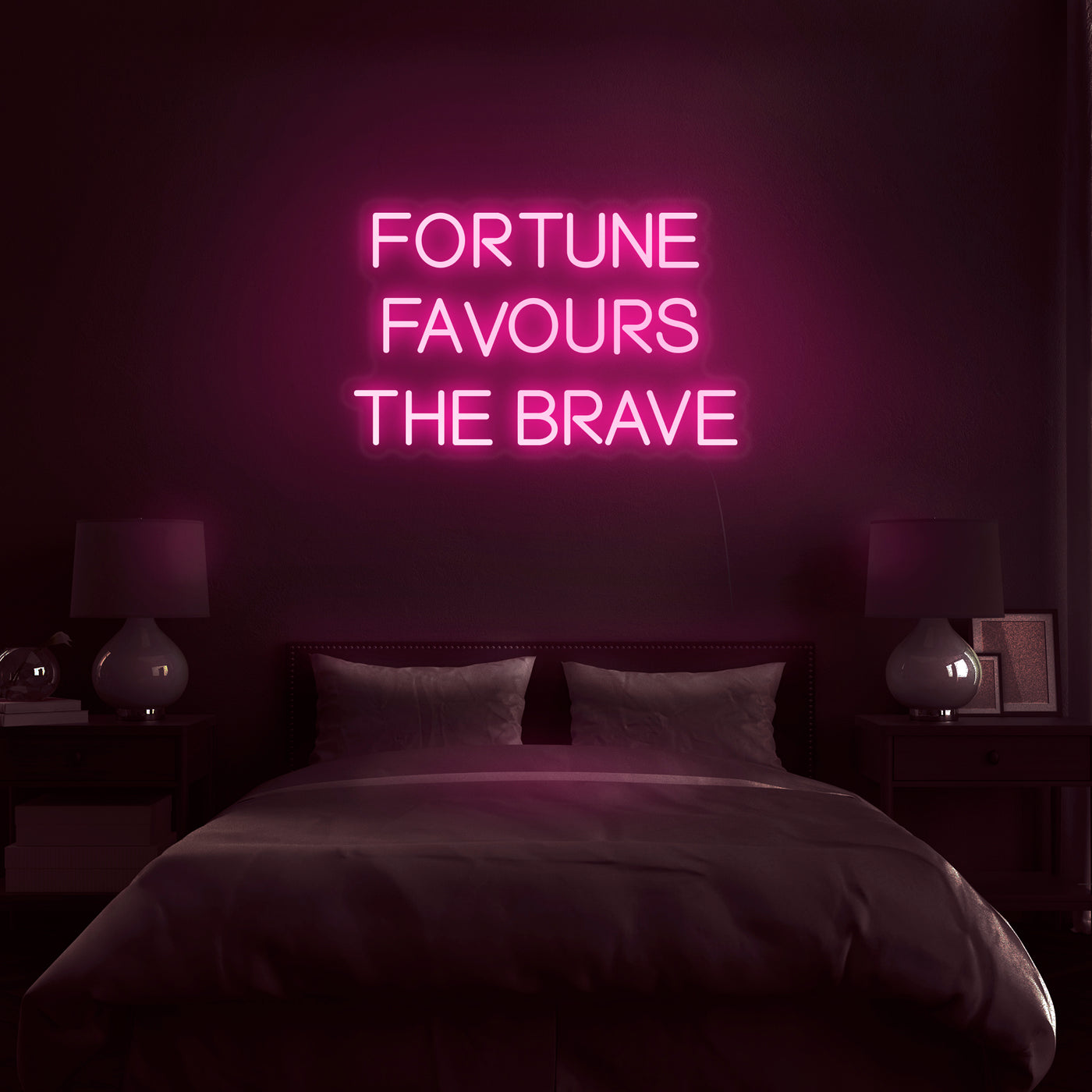 'Fortune Favors The Brave' Neon Sign - Nuwave Neon