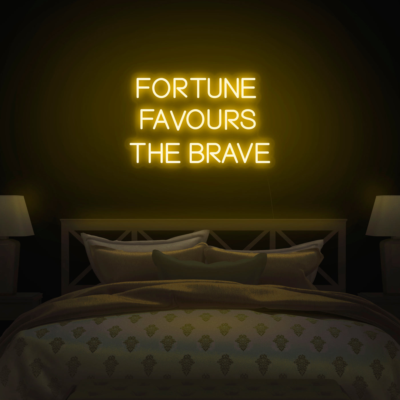 'Fortune Favors The Brave' Neon Sign - Nuwave Neon