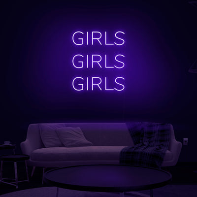 'Girls Girls Girls' Neon Sign - Nuwave Neon