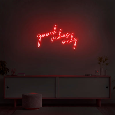 'Good Vibes Only' V2 Neon Sign - Nuwave Neon