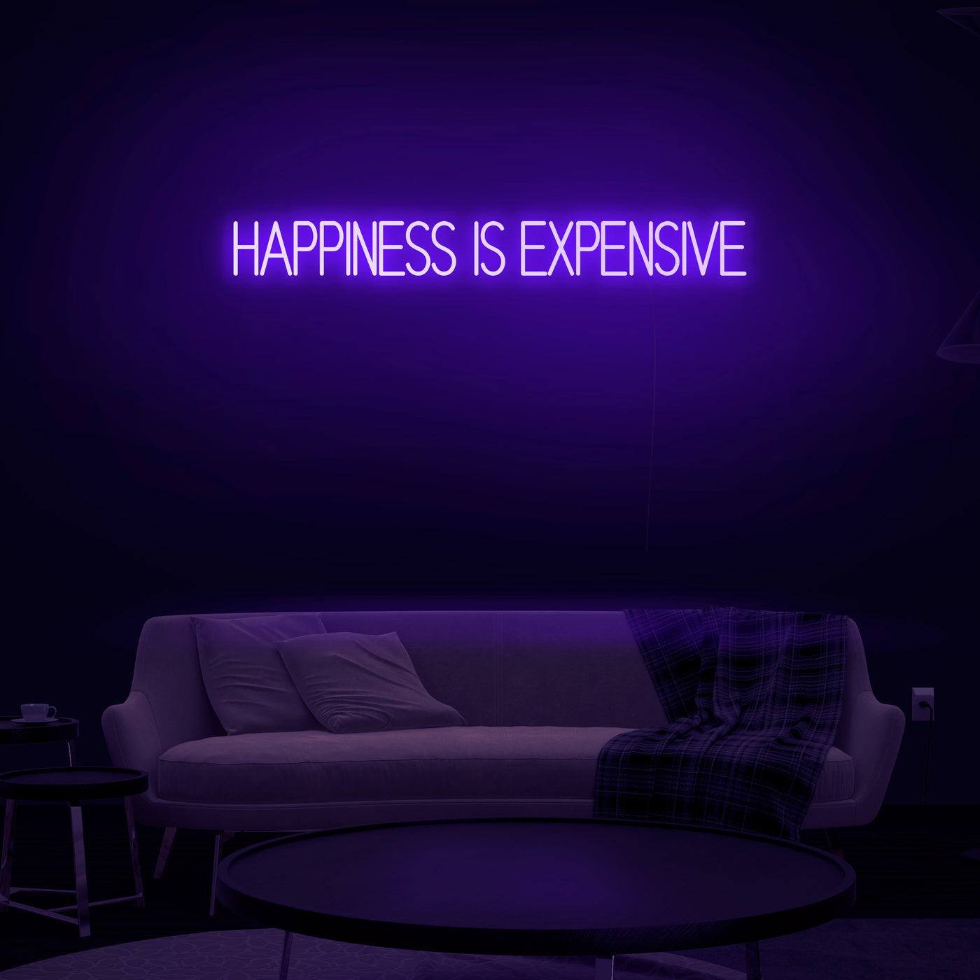 'Happiness Is Expensive' Neon Sign - Nuwave Neon