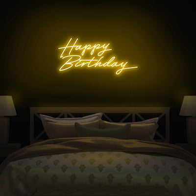 'Happy Birthday' Neon Sign - Nuwave Neon