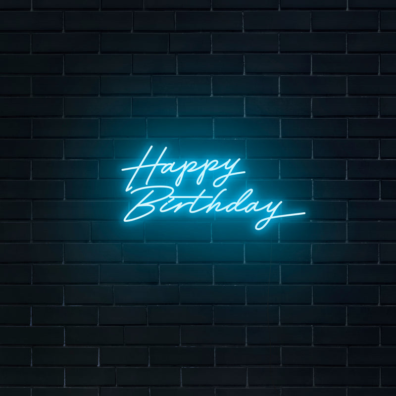 'Happy Birthday' Neon Sign - Nuwave Neon