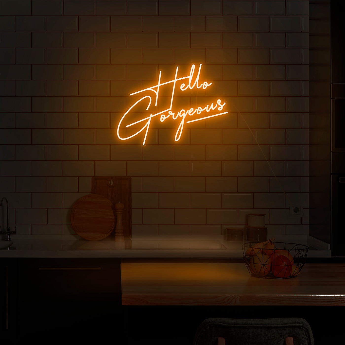 'Hello Gorgeous' V4 Neon Sign - Nuwave Neon