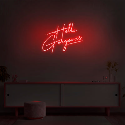 'Hello Gorgeous' V4 Neon Sign - Nuwave Neon