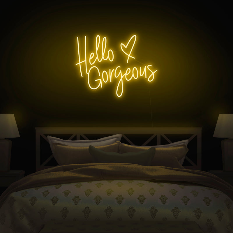'Hello Gorgeous' V3 Neon Sign - Nuwave Neon