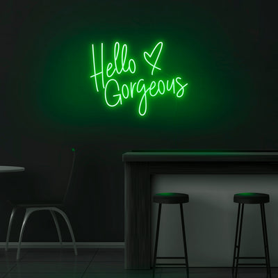 'Hello Gorgeous' V3 Neon Sign - Nuwave Neon