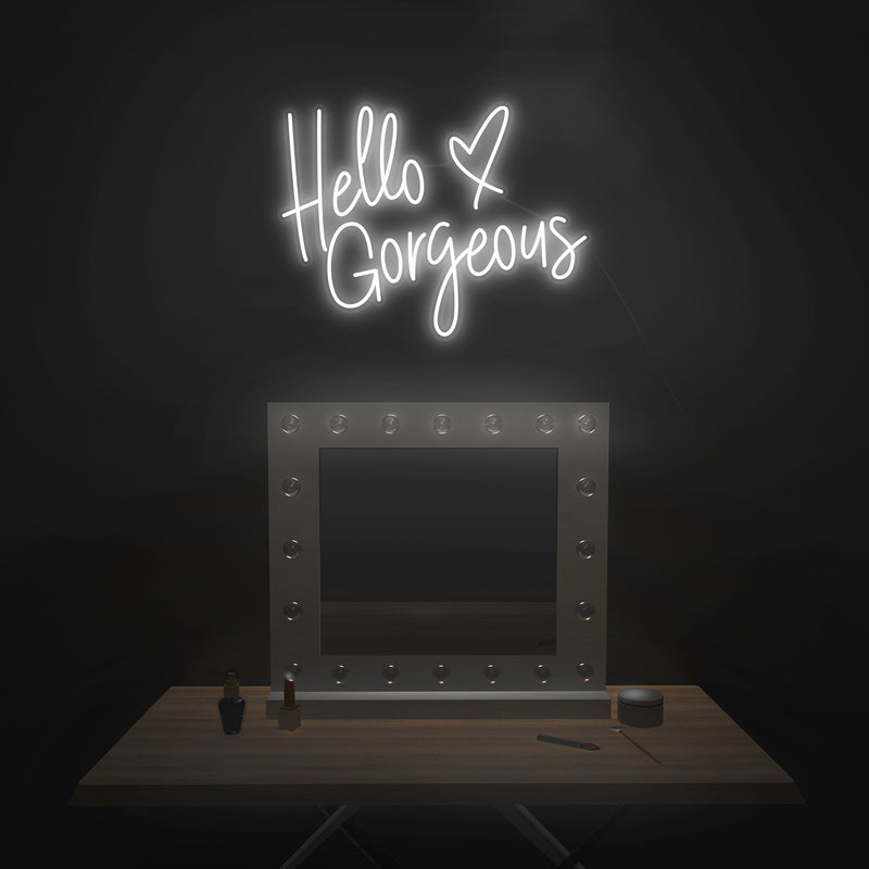 'Hello Gorgeous' V3 Neon Sign - Nuwave Neon