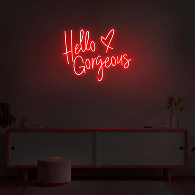 'Hello Gorgeous' V3 Neon Sign - Nuwave Neon