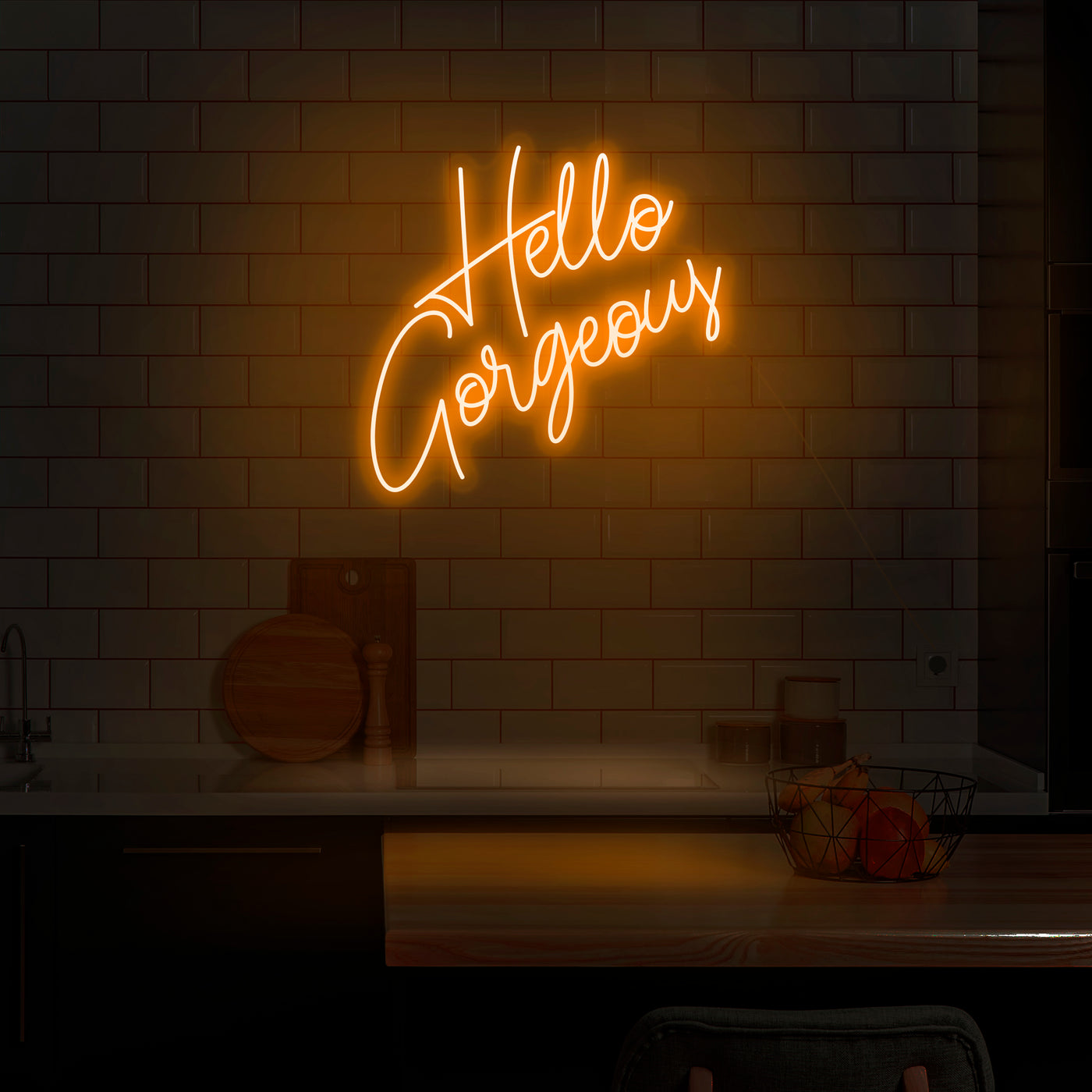 'Hello Gorgeous' V2 Neon Sign - Nuwave Neon