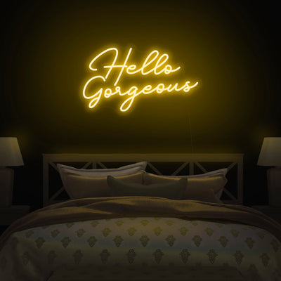 'Hello Gorgeous' Neon Sign - Nuwave Neon